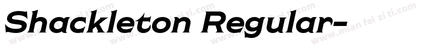 Shackleton Regular字体转换